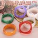 thumbnail image 4 of Uxcell Pulseras de Brazalete Grueso de Acrílico para Mujeres, Brazaletes Apilables Geométricos Anchos Coloridos de Puño de Acetato Pulsera de Muñeca Irregular Joyería de Moda Regalo, Negro, 4 of 6