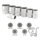 thumbnail image 3 of Juego Dados Poligonales 1/2 19pcs 8mm Hasta 32mm Cm_da2019, 3 of 3