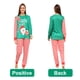 thumbnail image 3 of Pijamas navideños de moda familiar, camisetas y pantalones de manga larga para papá, mamá y niños, conjunto de pijamas a juego con estampado de alce y nieve., 3 of 5
