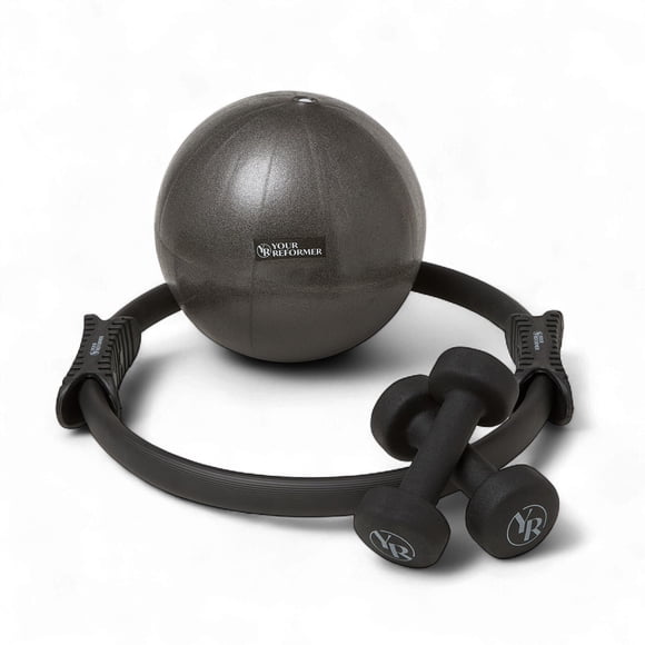 Kit de accesorios de Pilates Your Reformer con aro, pelota y mancuernas de 1 kg