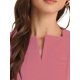 thumbnail image 5 of INSPIRE CHIC Vestido de Tubo para Mujer Regreso a Clases Atuendo de Maestra Vestido Profesional de Oficina sin Mangas Rosa Polvoriento XL, 5 of 6