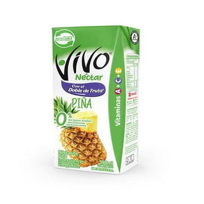 Jugo Colación Sabor Piña Caja 190 Ml Vivo