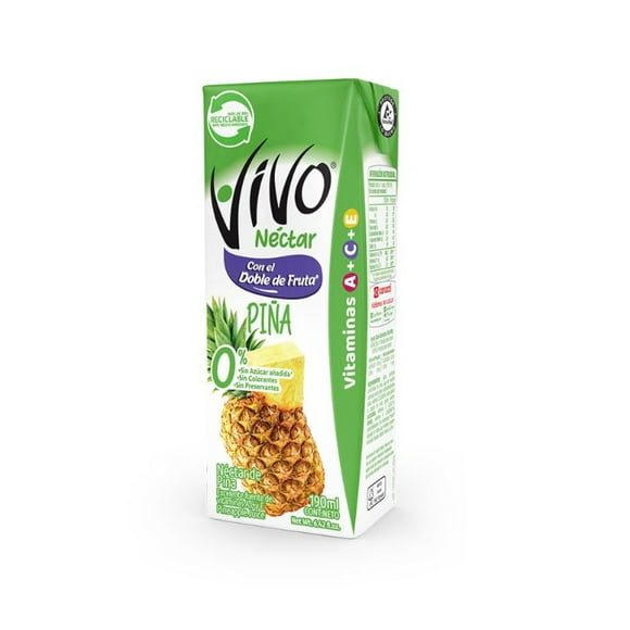 Jugo Colación Sabor Piña Caja, 190 ml