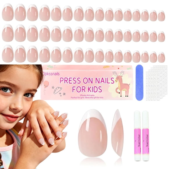 Uñas Press-On OPkssnails para Niñas 96 piezas con punta almendra