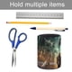 thumbnail image 5 of Pacific Rim-theme Cylinder Pen Holder Pencil Organizer with Flannel Lining PVC Leather Material Cardboard Base for study work 10*8CM, 5 of 6
