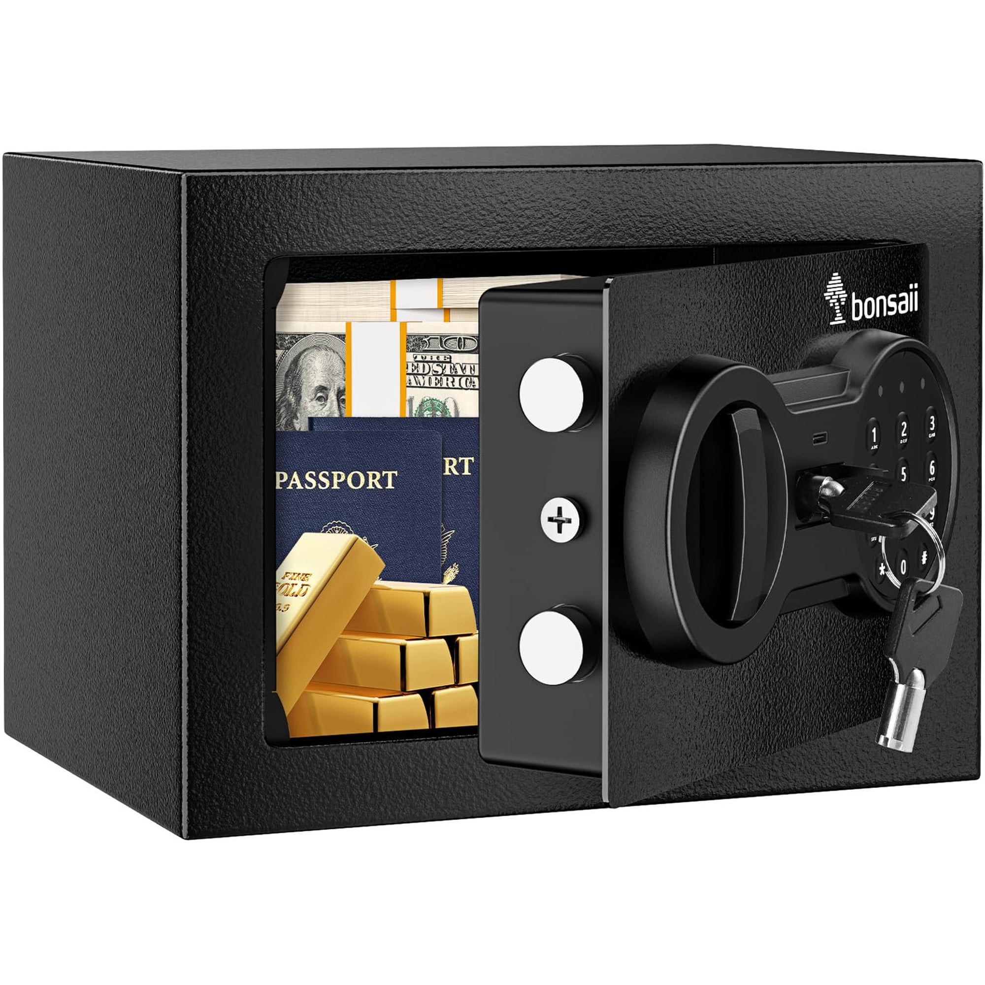 Safe Box Bonsaii Teclado Electrónico Steel Security 6l