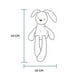 thumbnail image 4 of Suave conejo de peluche de apego para bebé de 43CM Blanco, 4 of 8