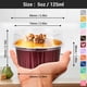thumbnail image 2 of Vasitos de hornear EUSOAR 100 uds 5 oz color vino con tapas, 2 of 7
