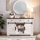 thumbnail image 2 of MUEBLE BUFFET APARADOR BLANCO PARA LIVING O COMEDOR CON CAJONES Y PUERTAS CORREDERAS, 2 of 7