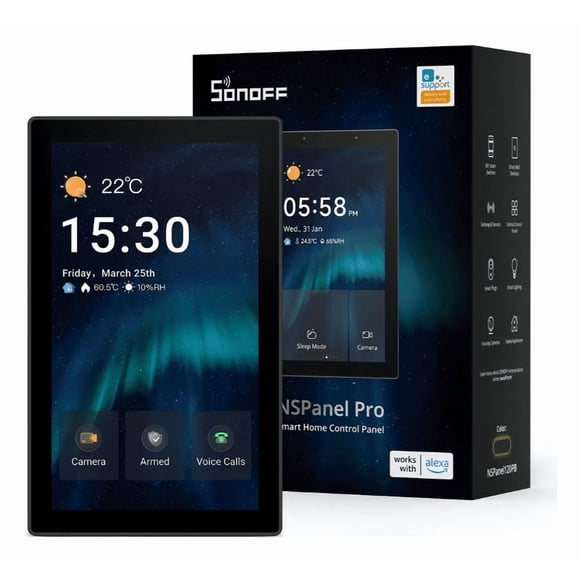 Sonoff Nspanel Pro Pantalla Táctil Zigbee Hub Con Matter Color Gris Oscuro Corriente Nominal 0.15 A