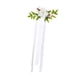 thumbnail image 2 of Respaldo De Silla De Boda Con Flores Artificiales Para Banquetes De Celebración Navideña En Color Blanco, 2 of 5