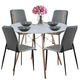 thumbnail image 1 of Juego de Comedor Capitone Gris 4 personas 80 cm, 1 of 10