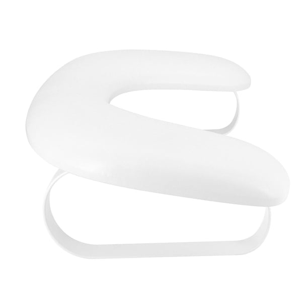 Reposabrazos en forma de U para uñas, almohada para manos, cómoda, ergonómica, con ángulo de inclinación, antideslizante, desmontable y portátil para blanco