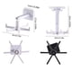thumbnail image 3 of 2pcs, Wall Mounted Kitchen Rotating Hooks For Utensils, Punch Free & Adhesive Cooking Utensil Rack With 6 Claw, Hooks For Spoons Pot Rags, Kitchen Utensils Hanger Holder, 3 of 4