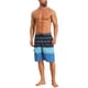 thumbnail image 2 of INSPIRE CHIC Pantalones Cortos de Playa para Hombre con Cintura de Cordón a Rayas y Bolsillos 32 Azul Marino, 2 of 4
