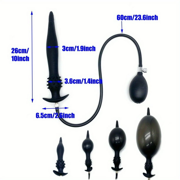 1pcs Adjustable Silicone Anal Plug with Quick Release Valve - Stretchable Butt Plug for Beginners and Advanced Users - Enhance Anal Pleasure for Women and Men