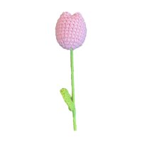 Bothyi - Flor De Ganchillo Producto Terminado Tulipán De Punto Bendición Eterna Tulipán De Ganchillo Rosa