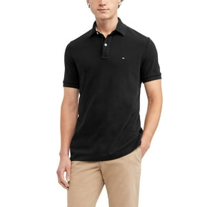 Polo Tommy Hilfiger De Corte Regular Para Hombre Tommy Black
