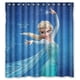 thumbnail image 1 of Cortina de ducha de la película Frozen Elsa con ganchos, tamaño 66 x 72 pulgadas, 1 of 3