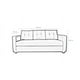 thumbnail image 2 of Sofa 2 Pouf Polaris Tela Gris, 2 of 3