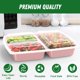 thumbnail image 3 of Envase de alimentos Dealusy 950 ml 3 compartimentos 50 unidades rosa, 3 of 7