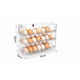 thumbnail image 2 of Organizador de Huevos Transparente 3 Niveles para 30 Huevos Apilable Cocina Refrigerador, 2 of 2