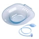thumbnail image 2 of Se sienta en el baño, bidé, baño de cadera portátil con cisterna, cómodo asiento de inodoro, lavabo, cuenco de lavado, lavabo de limpieza para baño de azul un, 2 of 5