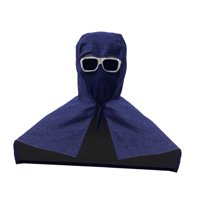 Ioensy - Capucha Para Soldar, A Prueba De Polvo, Lavable, Reutilizable, Con Protector De Cuello, Chal Para Soldar Con Vidrio
