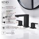 thumbnail image 3 of Grifo de baño KENES KE-9050-2-P negro mate con 3 orificios y 8 pulgadas, 3 of 9