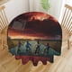 thumbnail image 2 of Stranger Things Mantel Redondo con Estampado Icónico de Temática, Se Adapta a la Mayoría de Mesas, Fácil de Cuidar, Regalo Perfecto para Aficionados, Amigos y Familia.180cm, 2 of 5