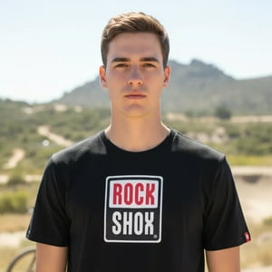 Polera Rockshox Manga Corta Full Pill Clásica Negro