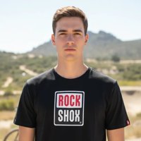 Polera Rockshox Manga Corta Full Pill Clásica Negro