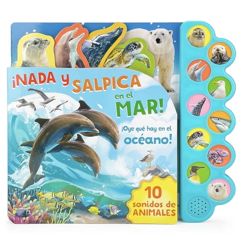 Cottage Door Press - Libro Sonoro 10 Sonidos Del Oceano.Nada Y Salpica En El Mar!