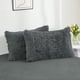 thumbnail image 3 of Funda De Edredón Annadaif Plush Shaggy Gris Oscuro King, 3 of 3
