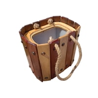 Genérico - Macetero Madera Rústico