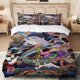 thumbnail image 1 of 3pcs The Ashes of Rage Musou Monster Kimono Charm Print Three-Piece Set Duvet Cover + 2 Pillowcases, 1 of 1