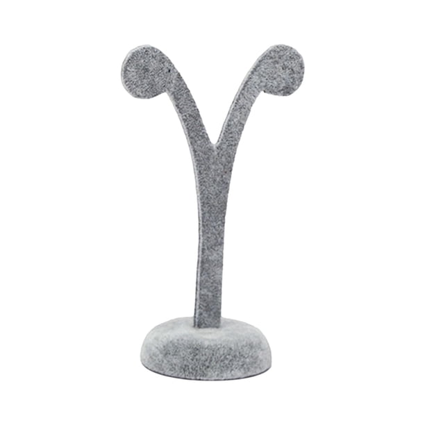 Soporte de Exhibición de Aretes Soporte de Aretes Soporte de Aretes Exhibidores Portátiles Estante Organizador de Joyas para Aretes Pendientes Colgant Gris