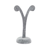 Magideal - Soporte De Exhibición De Aretes Soporte De Aretes Soporte De Aretes Exhibidores Portátiles Estante Organizador De Joyas Para Aretes Pendientes Colgant Gris