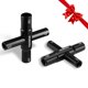 thumbnail image 1 of Llave WORKPRO 2 pzas 4 vías para llave de paso negra, 1 of 6