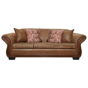 América Decora - Sofá Con Resorte Estructural 4 Personas Finis Envejecido Terracota X