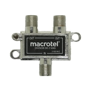 Splitter Coaxial 1×2 Macrotel Para Tv Y Cable