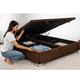 thumbnail image 3 of Base Cama Baúl 2 Plazas FELPA Café LORE | Diseño Premium + Gran Almacenaje, 3 of 3