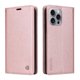 thumbnail image 1 of Funda Billetera de Cuero para iPhone 16 Pro Max con Tarjetero y Soporte - Tapa Magnética Rosa, 1 of 6