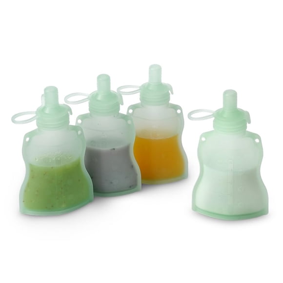 Yummy Pouch haakaa 128 ml 4 piezas de silicona reutilizable