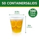 thumbnail image 2 of Deli Containers Dealusy, 50 unidades, 950 ml, con tapas de plástico sin BPA, 2 of 7