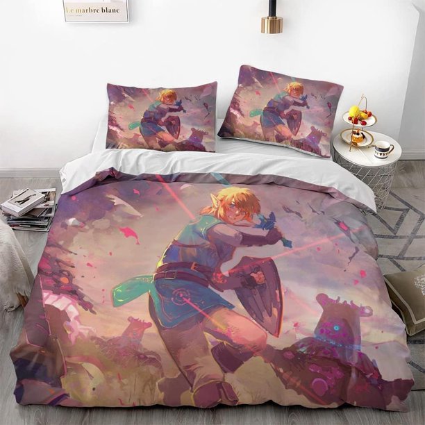 The Legend of Zeld-a Game Duvet Cover Set 3D Bedding Comforter Cover Bedding Set