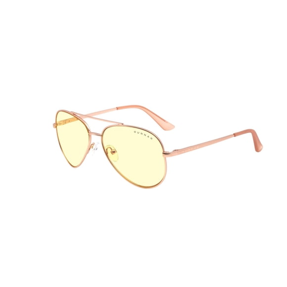 Gafas Gunnar Maverick Oro Rosa con Lente Ámbar