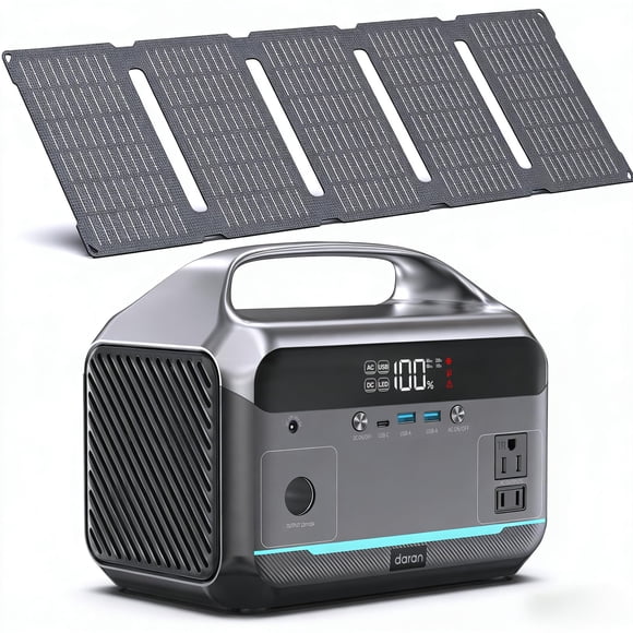 Estación de Energía Portátil DARAN 288Wh 350W con Panel Solar de 60W