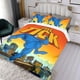 thumbnail image 3 of El Tick Conjunto de sábanas temático, trío de piezas, cómodo y amigable con la piel, diseño único, regalo de decoración para el hogar para familiares, amigos y fans,173cm *218cm, 3 of 6