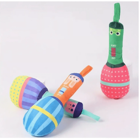 Genérico - Micrófono Juguete De Peluche Para Masticar De Mascotas